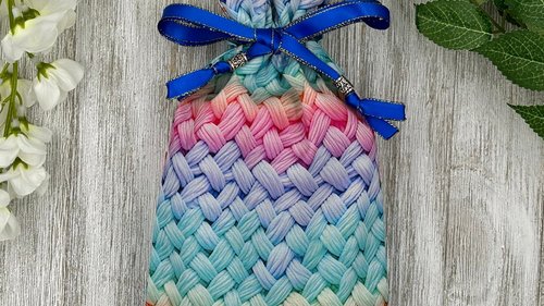 Pastel Tarot Bag/ Custom Tarot Pouch/ Keepsake Bag / Drawstring Bag / Oracle Bag / Crystal Bag / Tarot Pouch / Cosmetic Bag