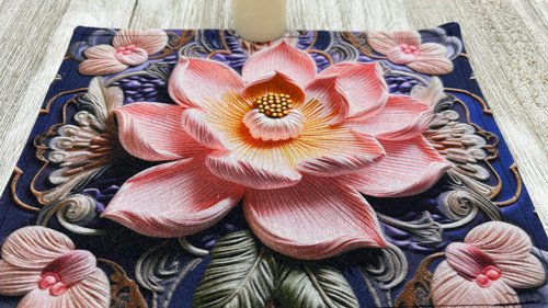 Small Altar Cloth - Floral, Traveling Altar Cloth, Portable Altar Cloth, Small Spaces Altar, Home Office Altar