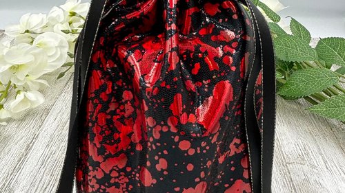 Splatter Tarot Bag/ Custom Tarot Pouch/ Keepsake Bag / Drawstring Bag / Oracle Bag / Crystal Bag / Tarot Pouch / Cosmetic Bag