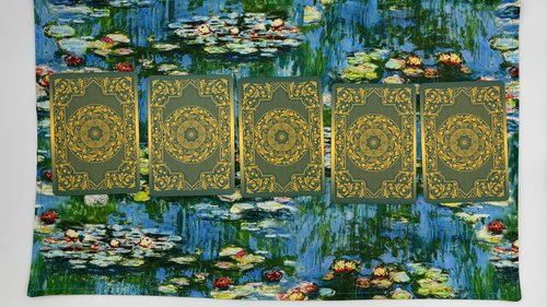 Monet Altar Cloth, Tarot Cloth, Altar Decor, Double Sided Altar Cloth, Wall Hanging, Dice Mat, Centerpiece