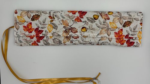 Reversible Cotton Lined Tarot Wrap/ Leaves Tarot Wrap / Tarot Supplies / Tarot Deck Storage / Tarot Cloth / Tarot Supplies / Altar
