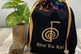 Cho Ku Rei Tarot Bag / Keepsake Bag / Drawstring Bag / Oracle Bag / Jewelry Bag / Crystal Bag / Gift Bag / Tarot Pouch / Cosmetic Bag