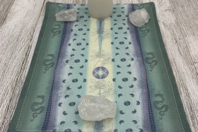 MINI Altar Cloth - Healing Magatama, Tarot Cloth, Traveling Altar Cloth, Portable Altar Cloth, Small Spaces Altar, Home Office Altar