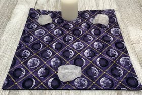 MINI Altar Cloth - Moon Phase, Tarot Cloth, Traveling Altar Cloth, Portable Altar Cloth, Small Spaces Altar, Home Office Altar