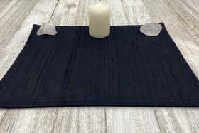 Silk MINI Altar Cloth - Black, Traveling Altar Cloth, Portable Altar Cloth, Small Spaces Altar, Home Office Altar