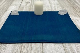 Silk MINI Altar Cloth - Green, Traveling Altar Cloth, Portable Altar Cloth, Small Spaces Altar, Home Office Altar