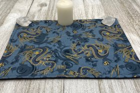 MINI Altar Cloth -Dragon Traveling Altar Cloth, Portable Altar Cloth, Small Spaces Altar, Home Office Altar