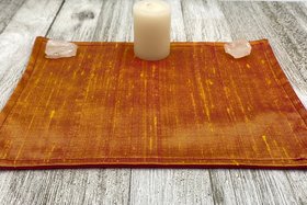 Silk MINI Altar Cloth - Yellow, Traveling Altar Cloth, Portable Altar Cloth, Small Spaces Altar, Home Office Altar