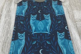 MINI Altar Cloth - Cats, Traveling Altar Cloth, Portable Altar Cloth, Small Spaces Altar, Home Office Altar