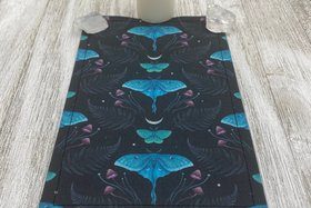 MINI Altar Cloth - Luna Moth, Traveling Altar Cloth, Portable Altar Cloth, Small Spaces Altar, Home Office Altar