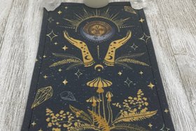 MINI Altar Cloth - Celestial, Traveling Altar Cloth, Portable Altar Cloth, Small Spaces Altar, Home Office Altar