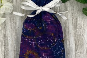 Constellations Tarot Bag/ Custom Tarot Pouch/ Keepsake Bag / Drawstring Bag / Oracle Bag / Crystal Bag / Tarot Pouch / Cosmetic Bag