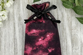 Galaxy Tarot Bag/ Custom Tarot Bag/ Keepsake Bag / Drawstring Bag / Oracle Bag / Jewelry Bag / Crystal Bag / Gift Bag / Tarot Pouch