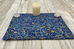 MINI Altar Cloth - Swirls, Traveling Altar Cloth, Portable Altar Cloth, Small Spaces Altar, Home Office Altar