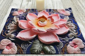 Small Altar Cloth - Floral, Traveling Altar Cloth, Portable Altar Cloth, Small Spaces Altar, Home Office Altar